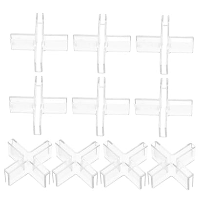Cabilock 10Pcs Glass Fixation Clips for Aquariums Transparent Plastic Joining Bracket for Easy Installation Organization of Fish Tanks Suitable for Various Dimensions