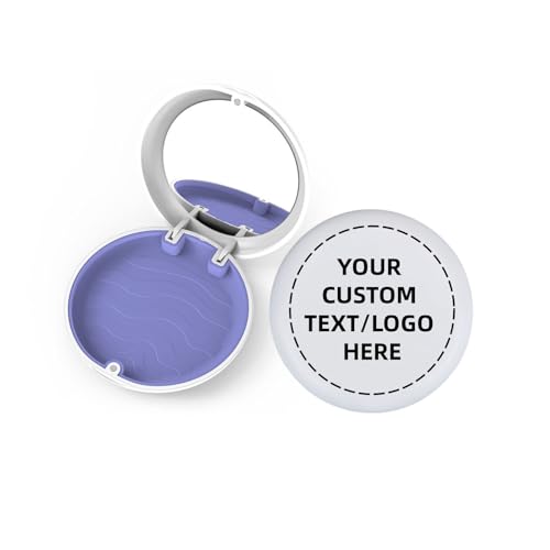 100PCS Customized Retainer Case with Mirror,Solid Cute Slim Aligner Case, Magnetic Closure Orthodontic Retainer Cases for Home, Travel, Work (DIY-White with Mirror) - color: DIY-White with Mirror