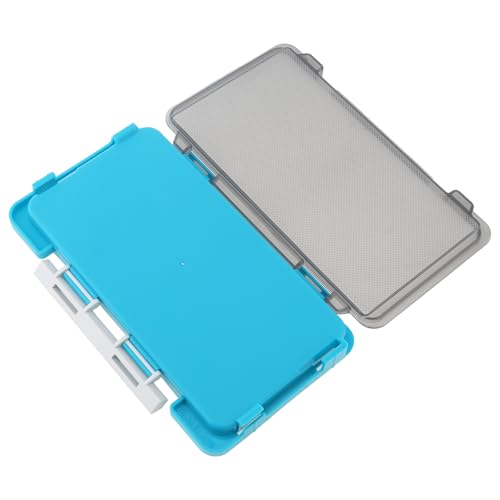 Fishing Tackle Box Slit Foam Case, Super Slim Fishing Lures Jig Box Hooks Spinners Spoons Storage Tackle Tray, (6.8 * 3.8 * 0.8inch) (Blue) - color: Blue