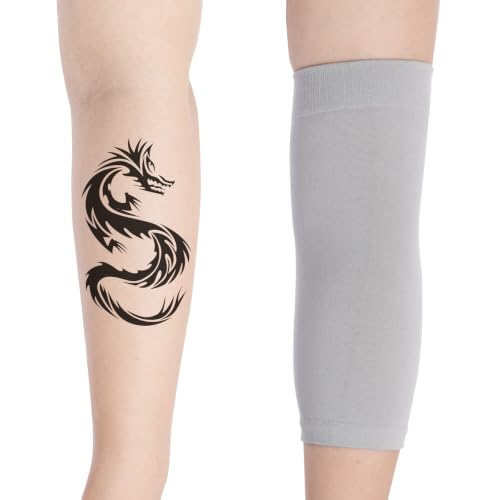 HOVEOX 3 Pairs Tattoo Cover Up Sleeves Tattoo Arm Sleeve Cover for Woman - color: Black, Grey, Nude
