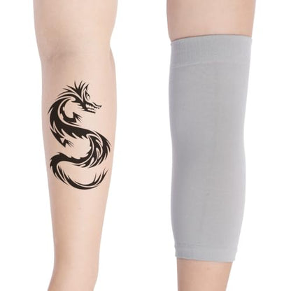 HOVEOX 3 Pairs Tattoo Cover Up Sleeves Tattoo Arm Sleeve Cover for Woman - color: Black, Grey, Nude
