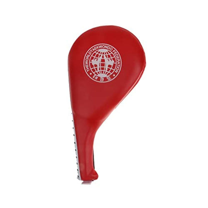 Taekwondo Pad Karate Kicking Pad Double Sided Kicking Target PU Material for Speed Strength Accuracy Suitable for Family Training Fitness - color: Red