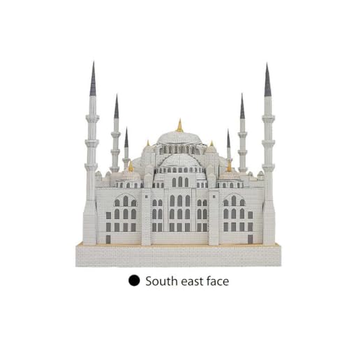 이스탄불 블루 모스크 DIY 종이 모델 키트, 네덜란드 종이 포함, 모델 애호가를 위한 복잡한 3D 건축 빌딩 키트