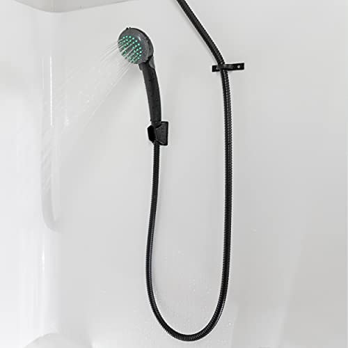 Dura Faucet DF-SA156-MB RV Handheld Shower Wand Bracket (Matte Black) | RV handheld shower wand bracket for campers, trailers, and motorhomes. Matte Black finish. - color: Matte Black