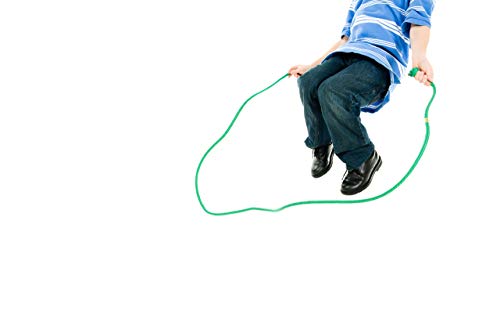 Just Jump It 8' Foot Single Jump Rope for Kids Women and Men - Active Outdoor Youth Fitness Excersing Equipment - Braided Nylon Gym Accessories - color: Purple