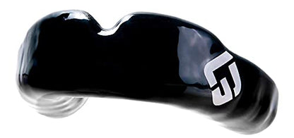 GuardLab APEX Mouthguard w/Case | Football, Basketball, Boxing, Wrestling, Soccer, Karate, Hockey, MMA | Adult & Youth | Pre-Indented for a Precise Fit (APEX/Standard Black, Medium) - color: Black, size: Medium