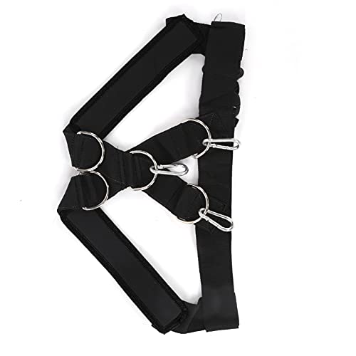Weight Bearing Shoulder Strap Pulling Sled Harness Vest for Speed Agility Training - color: Black