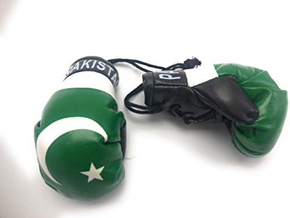 Hanging Car Mirror Mini Boxing Gloves (Pakistan) - color: Pakistan