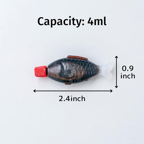 Japanese Soy Sauce Fish-shaped Bottles Tarebin 4ml 100pcs, Made in Japan for Bento Box, Mini Disposable Bottles, Kitchen, Seasoning, Dressing, Sauce - size: 100pcs