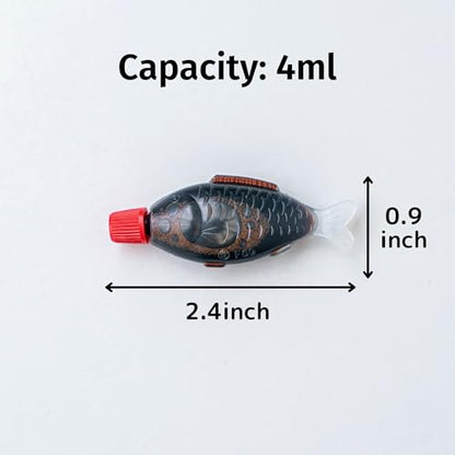 Japanese Soy Sauce Fish-shaped Bottles Tarebin 4ml 100pcs, Made in Japan for Bento Box, Mini Disposable Bottles, Kitchen, Seasoning, Dressing, Sauce - size: 100pcs