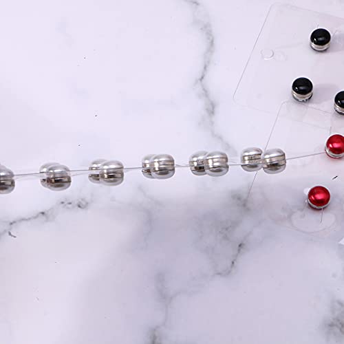 Strong Metal Plating Magnetic Hijab Clip Safe Hijab Brooch Luxury Accessory Hole Pins Brooch Magnet for Scarf Black - color: Black