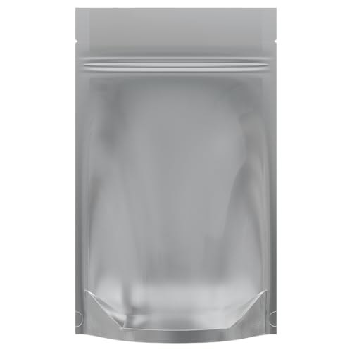 Mylar Style Barrier Bags – Zipper w/Heat Seal – 100 Bags (Gloss Gold/Clear, 1/4 Ounce - 4?x6.5?x1.78?) - color: Gloss Gold / Clear, size: 4x6.5x1.78 Inch (Pack of 100)