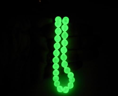 Perlin Prayer Beads Glow in The Dark Prayer Beads Glow Stones Tesbih Tasbih Tespih Misbaha Subha 33, Round Muslim Islamic Rosary Bracelets Worship Accessories