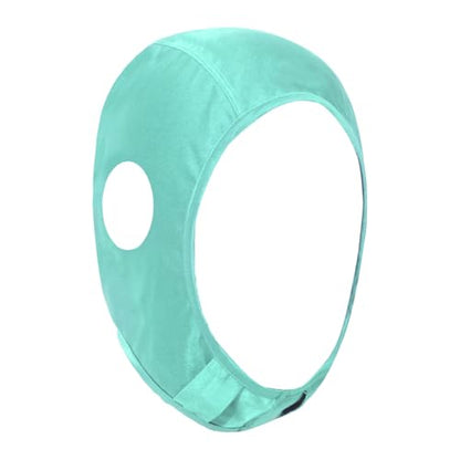 YiZYiF Wrestling Hair Cap Cover Universal Fit for Any Headgear with Chin and Open Ears Long Hair Slicker for Grappling - color: Light Green