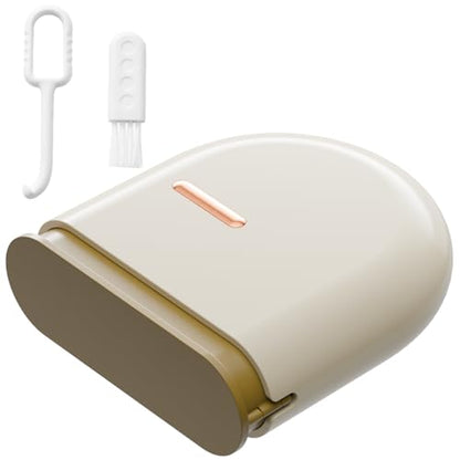 Retainer Case with Vent Holes, Pull-out Slim Denture baths,Compatible with Invisalign, Mouth Guard Set, Fashion Orthodontic Retainer Case with Retainer Removal Tool and Brush - color: Cream