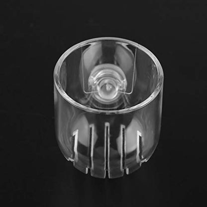 Aquarium Feeding Cup Transparent Fish Feeding Cup with Sucker for Freshwater and Saltwater Fish