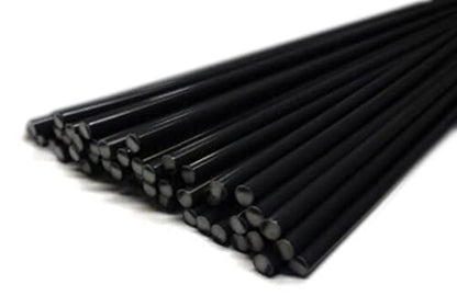 JOUNJIP 40pcs Polypropylene (PP) Plastic Welding Rods - 1/8 Inch Diameter (3mm) Round Sticks, 13"Long - For Car Headlight Tab Repairs (40Packs)