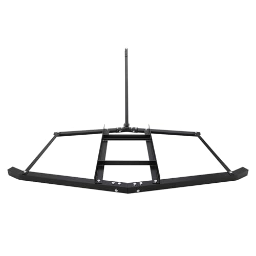 GarveeLife 66” Wide Drag Harrow, Steel Driveway Drag with Pin Hitch, Tow Behind Landscape Leveling Rake 50 LBS Max Heavy-Duty Lawn Leveling Tools for Tractor, Truck, Mower, ATV, Utv - size: 66 inches