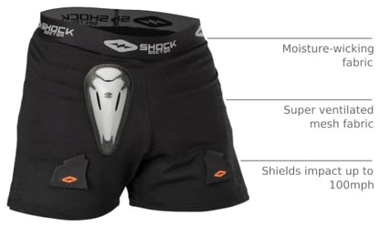 Shock Doctor Men’s Loose Hockey Short Supporter with BioFlex Cup Included. for Adult Men - size: Medium