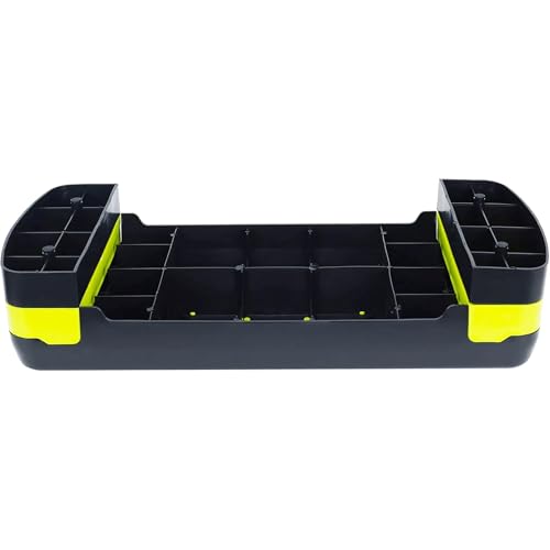 Fitvids Aerobic Step Platform Trainer with Adjustable 2-Level Risers, 400 Pound Weight Capacity – Non-Slip Exercise Stepper - color: Black/Lemon