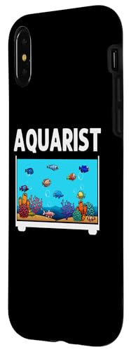iPhone X/XS Funny Aquarium For Men Women Fish Tank Lovers Reef Keeper Case