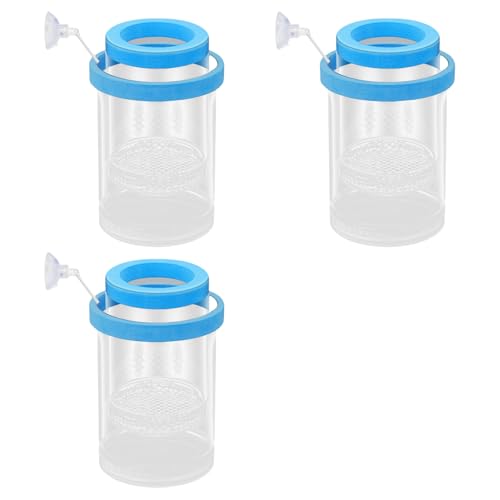 Fish Breeder Box for Raising Fry in Aquariums with Suction Cup Mounting/Floating Breeding Box 3Pcs Floating Hatchery Incubator