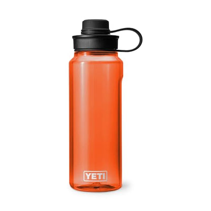 YETI Yonder Water Bottle with Yonder Tether Cap, Lightweight, Leakproof and BPA-Free - color: King Crab, size: 34 Ounces