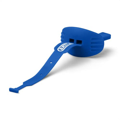 Battle Speed Football Mouthguard with Strap, Blue | Maximum protection for safe secure fit, Built-in airflow channels, No boiling required, Advanced composite material - color: Blue