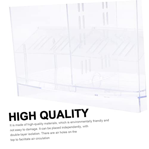 Double Layer Isolation Box for Fish Breeding Aquarium Hatchery Incubator Independent Fish Box for Fry