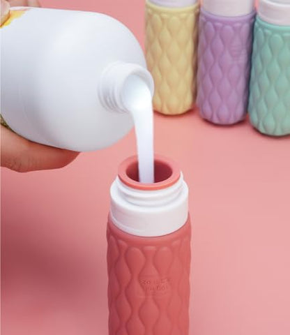3.4oz Silicone Travel Bottles for Toiletries Refillable Liquid Accessories - color: Sweet Ripple-3.4oz