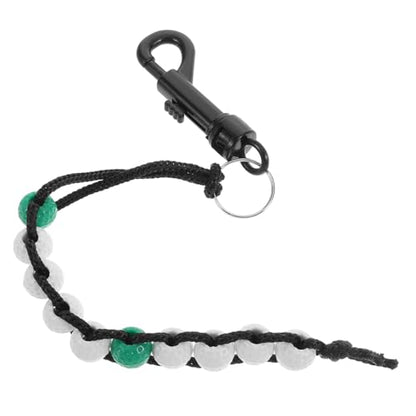 Abaodam Golf Beads Score Counter with Clip Portable Golf Stroke Counter for Men and Women Adjustable Scoring Tool for Course and Referee Use
