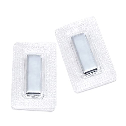 SEMINI Hidden Sew Magnetic Snap Invisible Hidden Sew in PVC Hidden Purse Closure for Fastener Handbag Cloth Clasp DIY Craft Sewing Tools (30x10mm) - size: 30x10mm,Rectangular
