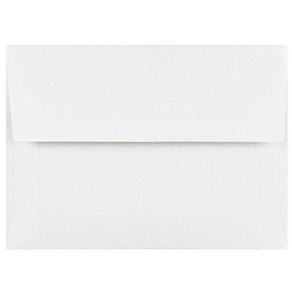 JAM PAPER A6 Invitation Envelopes - 4 3/4 x 6 1/2 - White - 50/Pack - color: White, size: A6