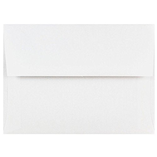 JAM PAPER A6 Invitation Envelopes - 4 3/4 x 6 1/2 - White - 50/Pack - color: White, size: A6