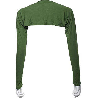 Women Anti-UV Cooling Shawl UV Protection Arm Sleeves Sun Protector for Golfing Riding Running Outdoor Activities - color: Green