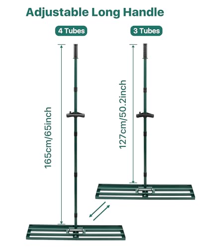Lawn Leveling Rake, 30 x 10, Yard Leveling Rake for Soil | Smooths Soil, Topsoil, Sand and Gravel for Lawn Seeding, Garden Beds, Backyard Landscaping, Paver Bases and Yard Projects - size: 30 Inches