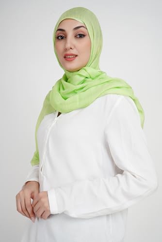 Soft Hijab Scarf 100% Modal | Lightweight | Breathable For Women - color: Mint Green