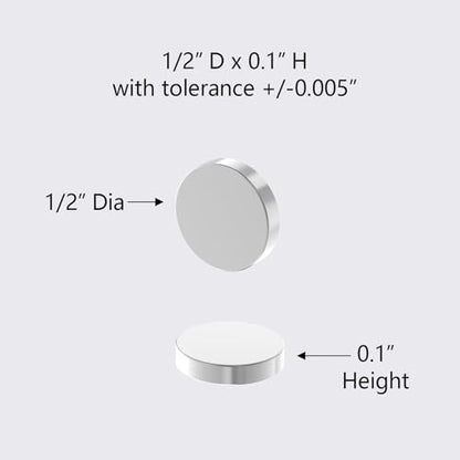 N52 Self Adhesive Super Strong Neodymium Disc Magnets- 0.5" D x 0.1" H - 40Pack W/Spacers,Powerful Rare Earth Magnets with 3M 4920 VHB Double Side Adhesive Backing, Heavy Duty Sticky Magnets - size: D1/2" x H1/10" w/Adhesive