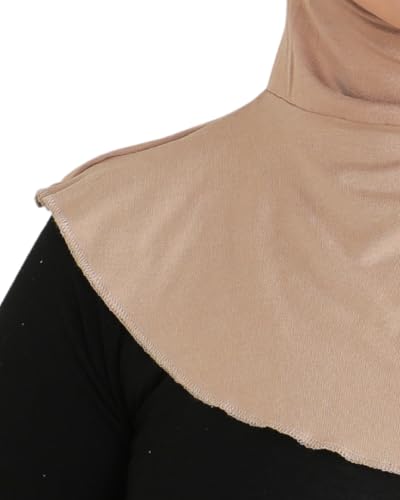 Prien Sport Hijab For Women, Muslim Head Scarf, Flexible Turban Girls, Chic Islamic Wear For Gym, Neck Collar Bonnet Viscose - color: Deep Mink