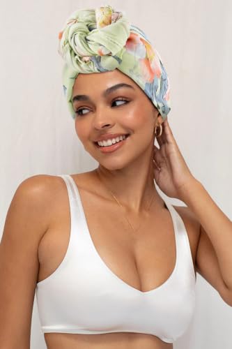 GERINLY Lightweight Scarves Fashion Print Cotton Feel Scarf for Women Shawl - color: Z-lightgreen