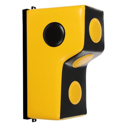 Wall Boxing Punching Pad, Wall Mount Uppercut Boxing Heavy Bag - color: Yellow+Black