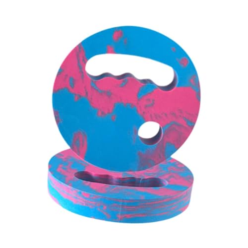 Menolana Water Exercise Discs Pool Resistance, Swim Discs Lightweight Buoyancy EVA Foam Aerobic Equipment for Water Workout Beach Pool - color: Pink Blue