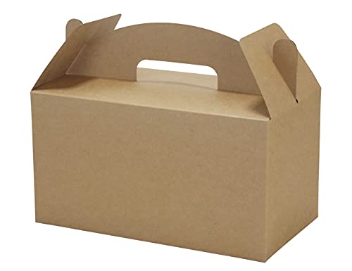 HUAPRINT Treat Gift Boxes, 30 Pack, Brwon, 9.45x5x5 IN - color: Brown
