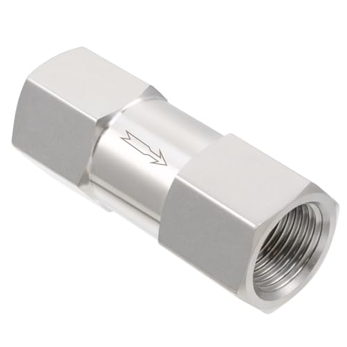 Yoebor 1/2" FNPT x 1/2" FNPT Stainless Steel Check Valve One Way Valves 1pc - size: 0.5 Inch, style: Fnpt x Fnpt