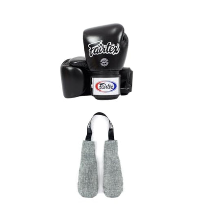Fairtex BGV1BR Boxing Gloves & Deodorizer Set | Breathable, Shock Absorbent Muay Thai Gloves with Odor Neutralizing Inserts | Perfect for Boxing, Kickboxing, MMA, & Fitness