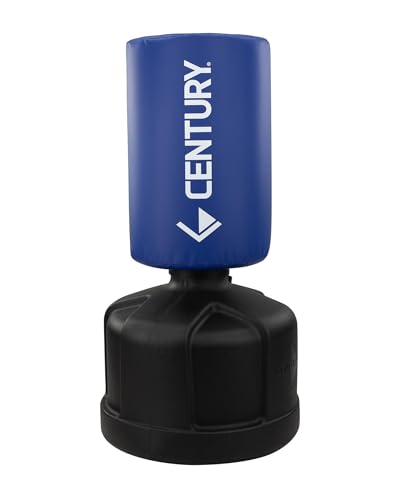Century Wavemaster Powerline Extra Large, Freestanding Kickboxing Bag, Martial Arts Punching Bag, Eight Height Adjustments, Karate, Tae Kwon Do, MMA, High-Density Foam - color: Blue