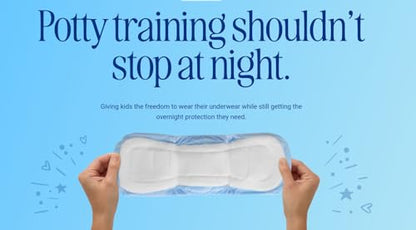 Sposie Cross-Trainers Overnight Potty Training Support, 39 Ct | End Nighttime Training Pants, 4T+ Underwear Inserts for Overnight Potty Training Made in USA, Fits Kids Ages 2-7
