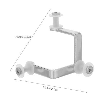 8pcs Carbon Steel Glass Partition Clip, 3 Hole Glass Shelf Clamp Bracket for 10mm, Heavy Duty Panel Fastener for Display Cabinet, Office Partition & Aquarium Use - size: 7.50X5.50X5.50CM