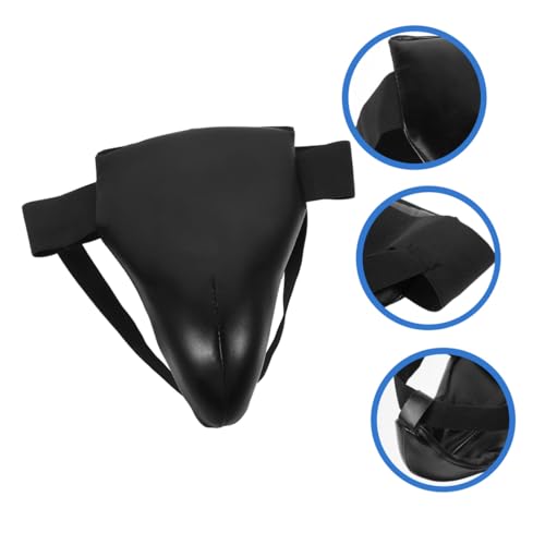 UPKOCH Training Groin Protector and Breathable Crotch Guard for Men and , Portable Reusable Boxing and Karate Protective Gear, Black L Size for Martial Arts and Combat Sports