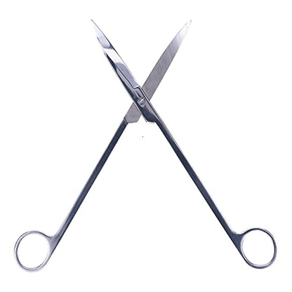 4 in 1 Aquarium Tools Kit, Aluminum Alloy Fish Plant Tools, Plant Aquascaping Tool Set with Straight Tweezer, Curved Tweezer, Spatula